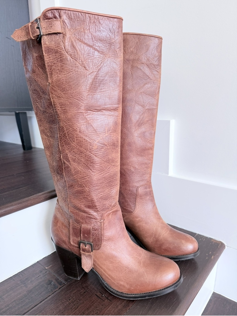 NEW Ariat Gold Coast Amber Leather Heeled Boots, 9.5